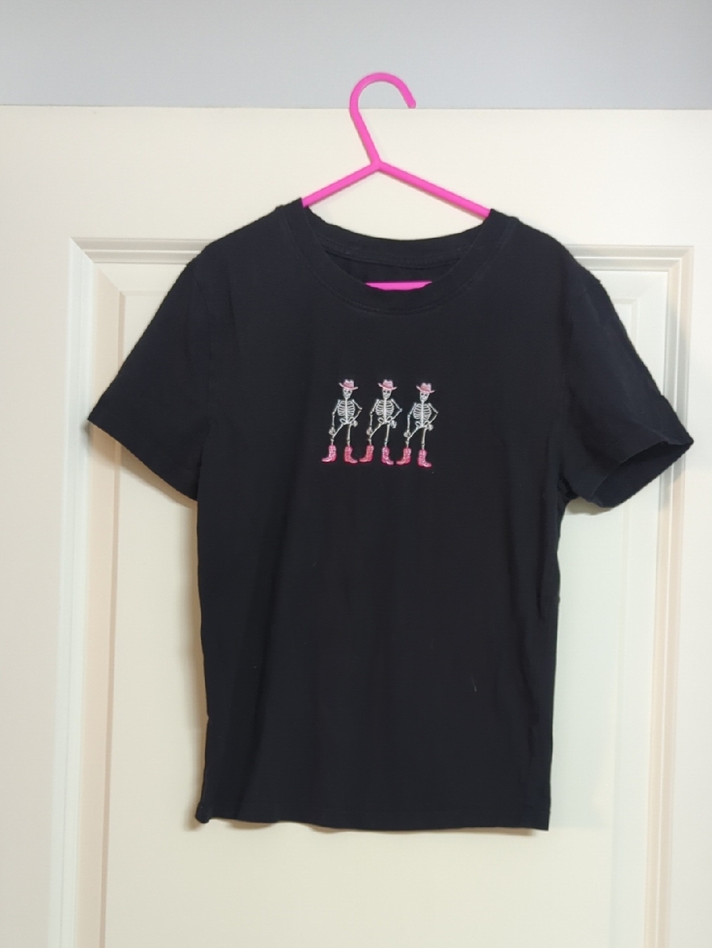Girls T-Shirt - Cowboy Dancing Skeletons